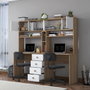 Hanah Home Escritorio de Estudio HA130 - 4017 Nogal y Blanco